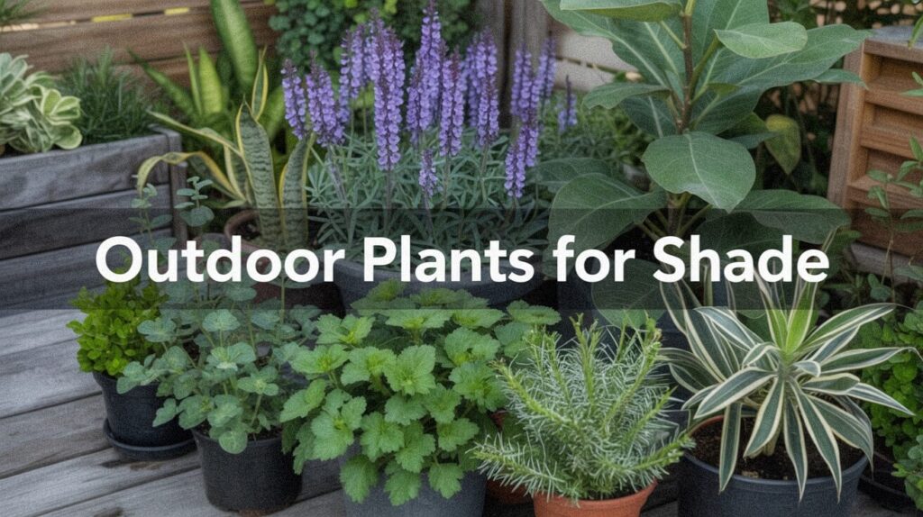 Outdoor plants for shade